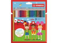 Kleurpotloden STABILO 979 color assorti kartonnen etui à 24 stuks