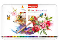 Kleurpotloden Bruynzeel Expression assorti blik à 36 stuks