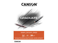 Schetspapier Canson Graduate Sketch 40vel 96gr A4 natuurlijk wit