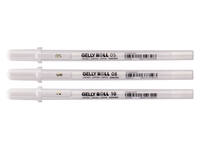 Gelschrijver Sakura Gelly Roll Classic set à 3 breedtes wit