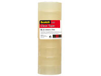 Plakband Scotch 508 19mmx33m transparant 8 rollen