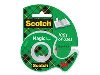 Plakband Scotch Magic 810 19mmx15m onzichtbaar + plakbandhouder