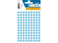 Etiket HERMA 1843 rond 8mm blauw 540 stuks