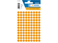 Etiket HERMA 1844 rond 8mm fluor oranje 540 stuks