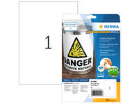Etiket HERMA 9500 210x297mm weerbestendig wit 10 stuks