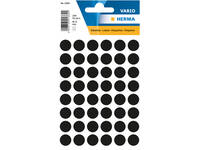 Etiket HERMA 1869 rond 12mm zwart 240 stuks
