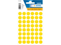 Etiket HERMA 1861 rond 12mm geel 240 stuks
