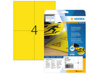 Etiket HERMA 8032 105x148mm weerbestendig geel 100 stuks