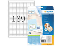 Etiket HERMA 4333 25.4x10mm A4 4725 stuks