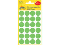 Etiket Avery 3174 rond 18mm lichtgroen 96 stuks