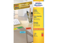 Etiket Avery 3470 210x297mm A4 rood 100 stuks