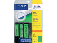 Rugetiket Avery smal 38x192mm zelfklevend groen