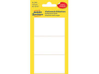 Etiket Avery 3084 66x38mm wit 18 stuks