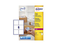 Etiket Avery L7166B-100 99.1x93.1mm blockout 600 stuks