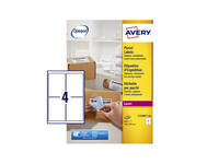 Etiket Avery L7169B-100 99.1x139mm blockout 400 stuks