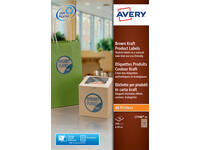 Etiket Avery L7106-20 60mm bruin 240 stuks