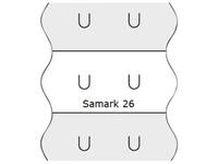 Prijsetiket 12x26mm Sato Samark wit afneembaar