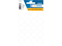 Etiket HERMA 1870 rond 19mm wit 100 stuks