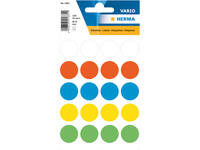 Etiket HERMA 1881 rond 19mm assorti 100 stuks