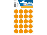 Etiket HERMA 1874 rond 19mm fluor oranje 100 stuks