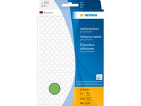 Etiket HERMA 2215 rond 8mm groen 5632 stuks