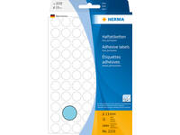 Etiket HERMA 2233 rond 13mm blauw 2464 stuks