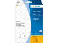 Etiket HERMA 2250 rond 19mm wit 1280 stuks