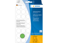 Etiket HERMA 2255 rond 19mm groen 1280 stuks