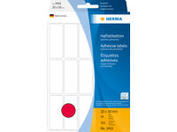 Etiket HERMA 2416 20x50mm fluor rood 360 stuks