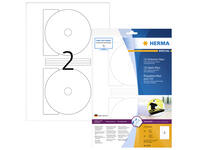 Etiket HERMA 8624 CD 116mm wit opaqua 20 stuks