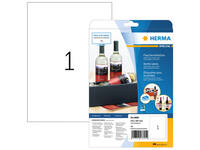 Etiket HERMA 8895 210x297mm A4 glossy wit 10 stuks