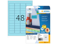 Etiket HERMA 4368 45.7x21.2mm verwijderbaar blauw 960 stuks
