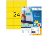 Etiket HERMA 4406 70x37mm geel 2400 stuks