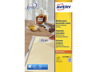 Etiket Avery L4731REV-25 25.4x10mm wit 4725 stuks