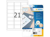 Etiket HERMA 8838 63.5x38.1mm mat wit 525 stuks