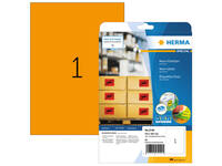 Etiket HERMA 5149 210x297mm A4 fluor oranje 20 stuks