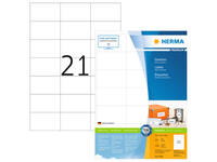 Etiket HERMA 4616 70x42.3mm premium wit 4200 stuks