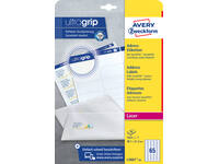 Etiket Avery L7651-25 38.1x21.2mm wit 1625 stuks