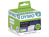 Etiket Dymo LabelWriter naamkaart 54x101mm 1 rol á 220 stuks wit