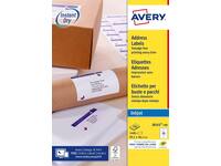 Etiket Avery J8163-100 99.1x38.1mm wit 1400 stuks
