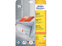 Etiket Avery 3490 70x36mm wit 600 stuks