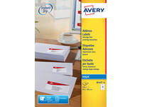 Etiket Avery J8163-10 99.1x38.1mm wit 140 stuks