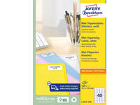 Etiket Avery L7654-100 45.7x25.4mm wit 4000 stuks