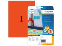 Etiket HERMA 4422 210x297mm A4 verwijderbaar rood 20 stuks