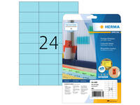Etiket HERMA 4468 70x37mm verwijderbaar blauw 480 stuks