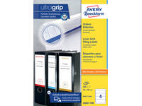 Rugetiket Avery breed 59x192mm zelfklevend wit 100 vel