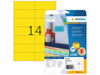 Etiket HERMA 5058 105x42.3mm verwijderbaar geel 280 stuks