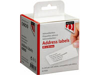 Labeletiket Quantore 99012 36x89mm adres wit 2 rollen