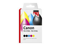 Inktcartridge Quantore alternatief tbv Canon PGI-570XL CLI-571XL 2x zwart 3x kleur