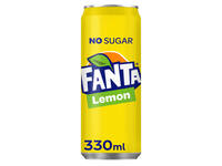 Frisdrank Fanta lemon zero blik 330ml